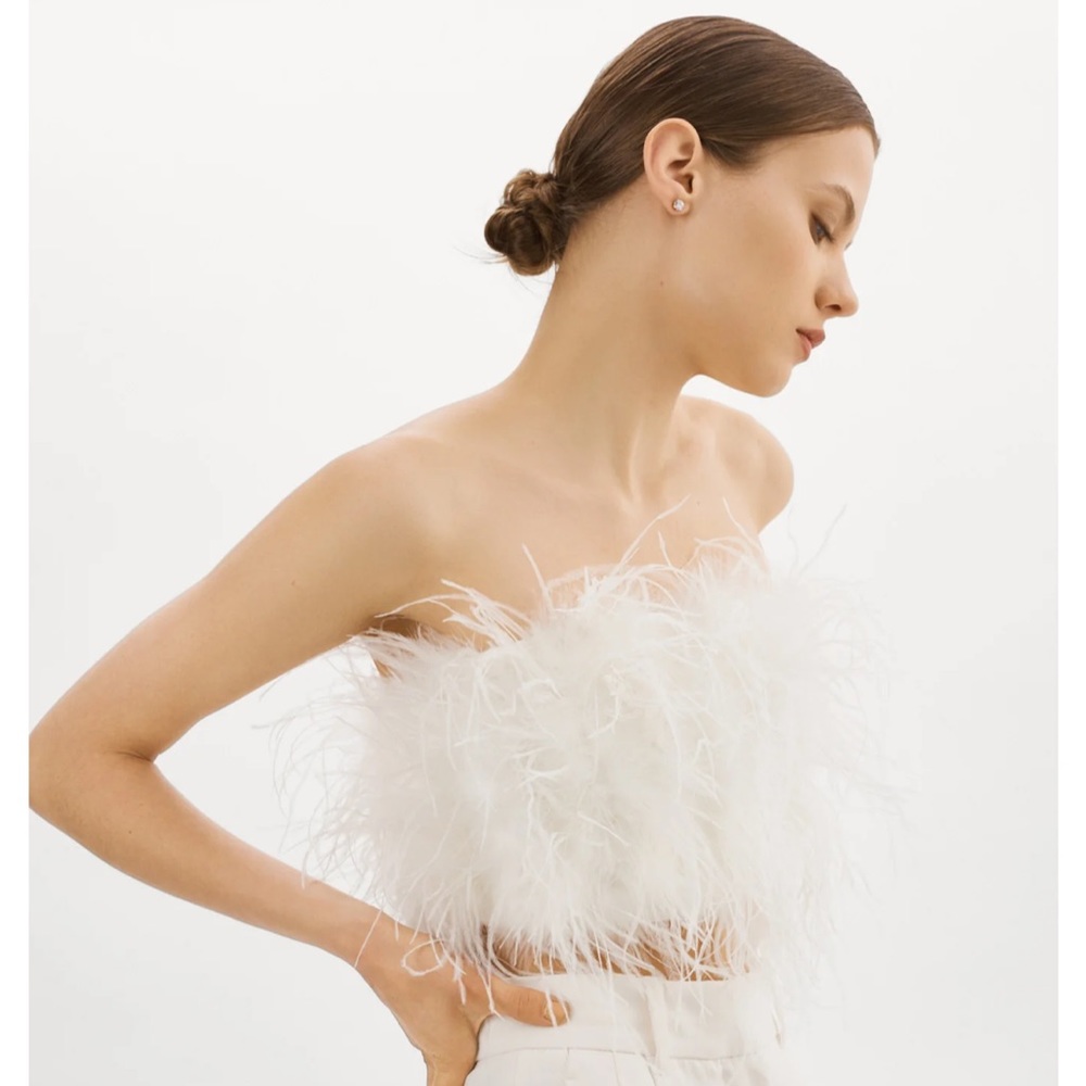 LAMARQUE Zaina Feather Bustier